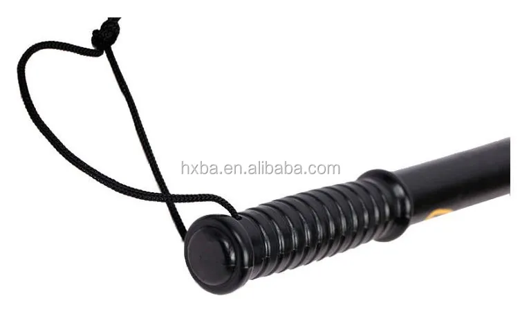 
high quality 50cm plastic police baton with string PP ABS PC tonfa baton 
