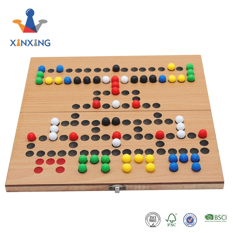 Wooden custom games Ludo , checkers board game for kids