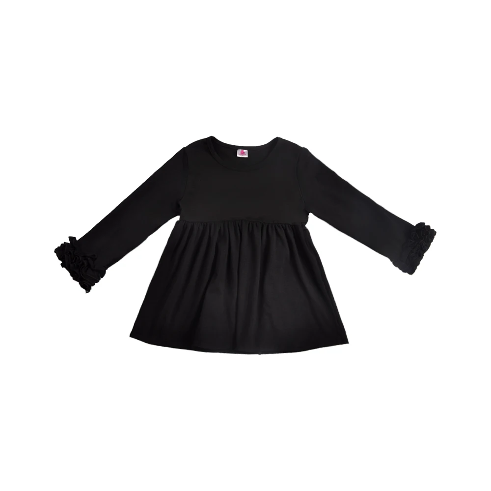 New style wholesale children clothes ruffle match set fall winter girls boutique set