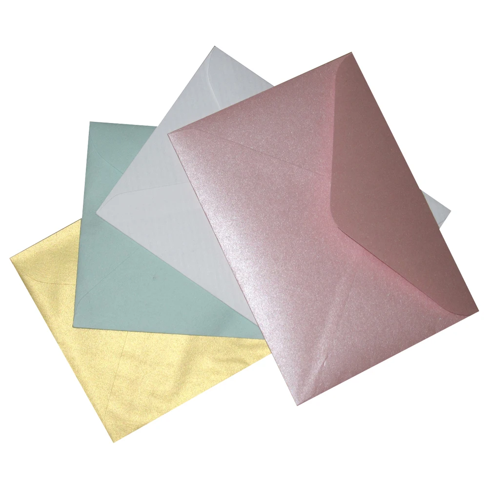 Custom recycled black kraft craft packaging paper envelope