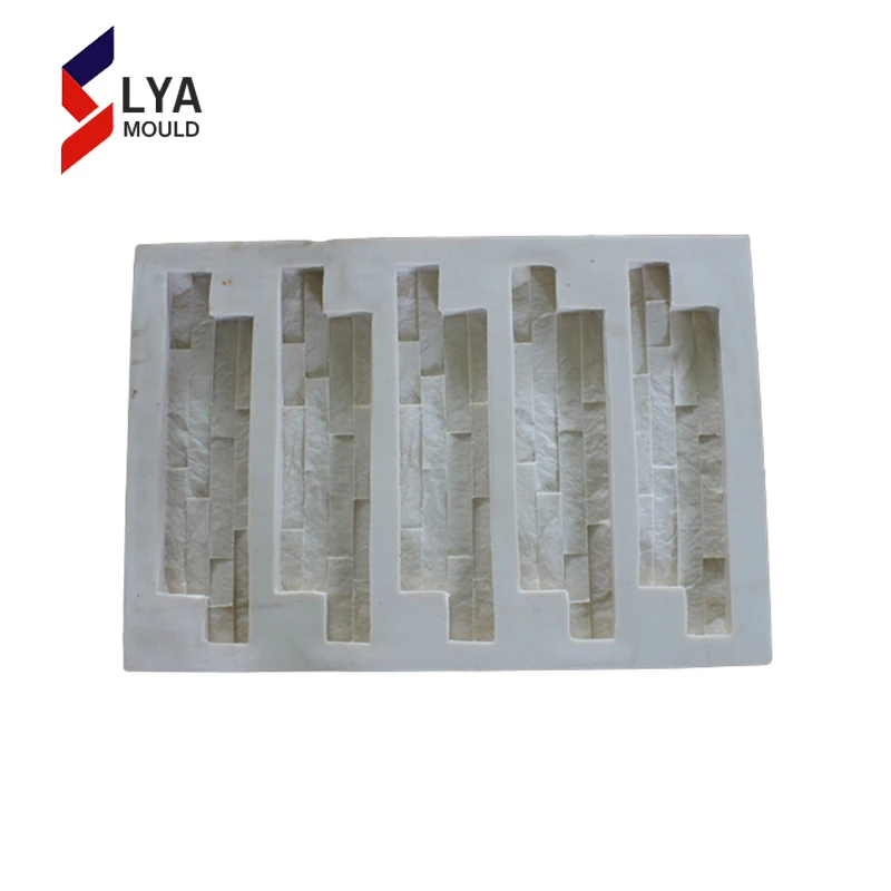 veneer silicone rubber 3d wall panel molds for production artificial stone
