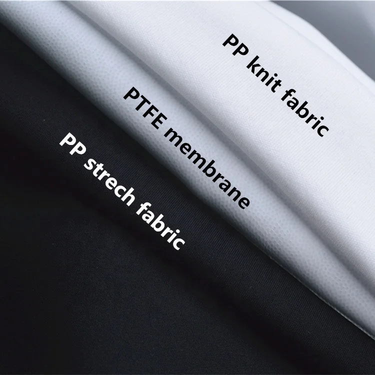 Knit ptfe elastic waterproofing membrane thermal insulation fabric