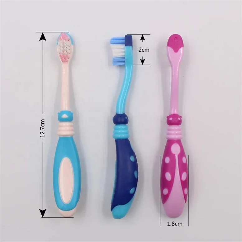 Factory Supplier Cute Animal Cartoon Kid Toothbrush Small Brush Head Anti Slip Handle For Deep Cleaning Kid Manual Toothbrush