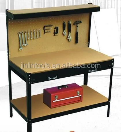 
Edsal Heavy-Duty Steel Workbench with Single Drawer 