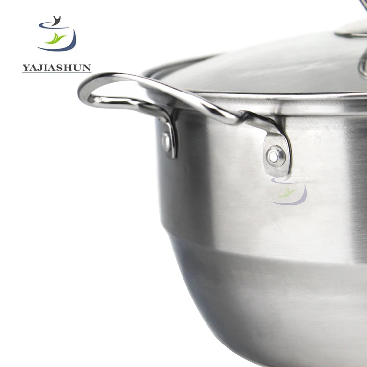 Good Quality Cheap Stainless Steel Soup Pot Belly Stock Pot Belly Cookware With Steamer