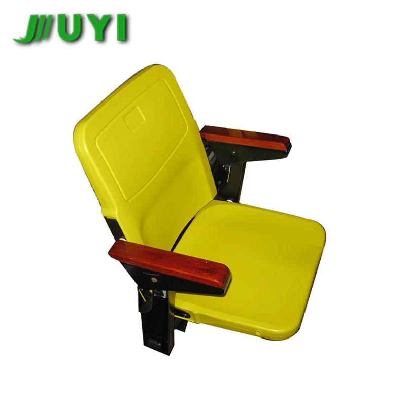 JUYI BLM-6200 China Yellow Outdoor Furniture Plastic Outdoor Chair Armchair Outdoor Furniture Movabl Stadium Seat