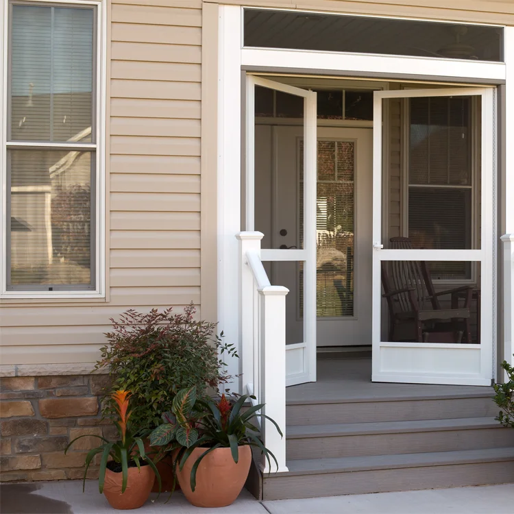 Powder coated energy saving lasted design  double glazing bullet proof doors