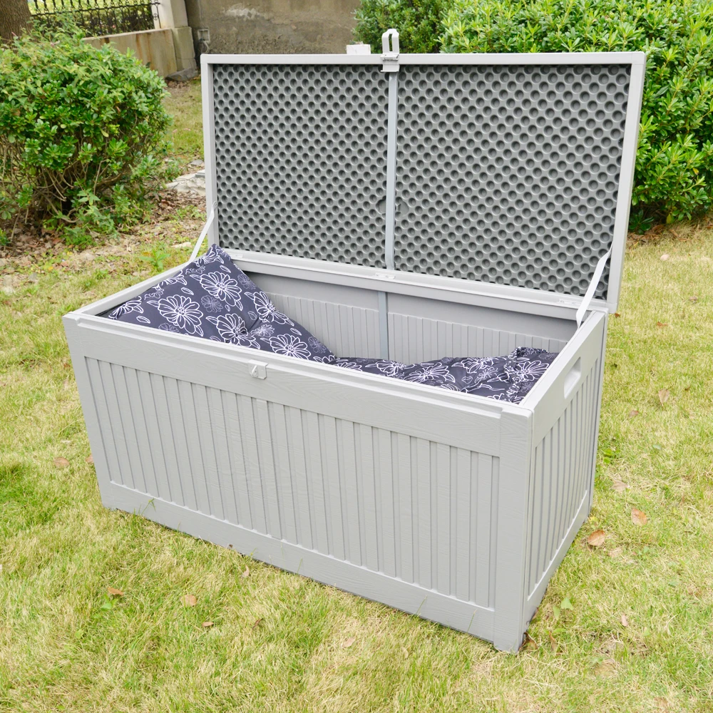 VERTAK 270L indoor and outdoor cushion storage plastic box/garden storage container for seats