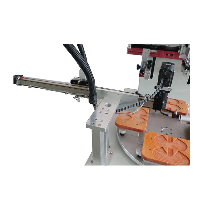 Used Automatic Feeding Screen Printing Machine for Memory Card USB Lighter with Rotary Worktable for Label Printer