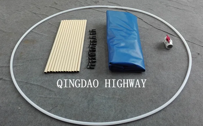 2000L soft foldable round fish farming tanks