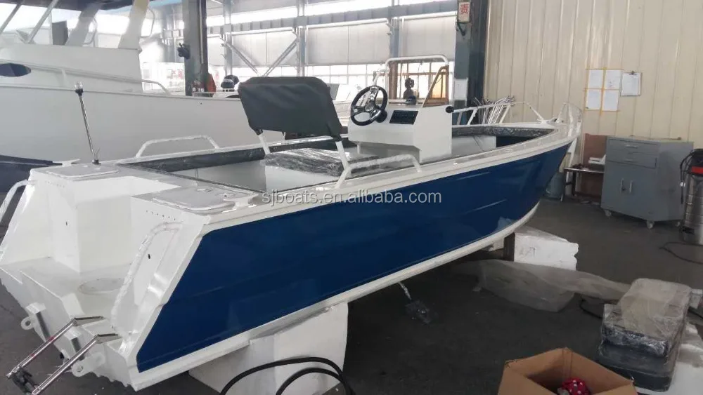 19ft outboard motor aluminum boat with center console for sale