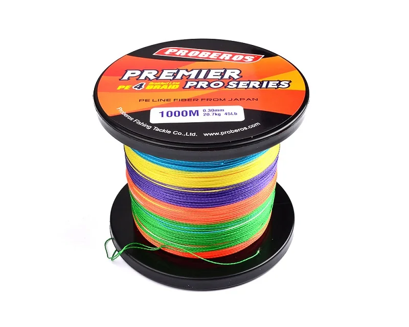 4-Weaves Fishing Line 300M-500M-1000M Premier Series Strong Multifilament PE Braided fishing thread 6-100LB
