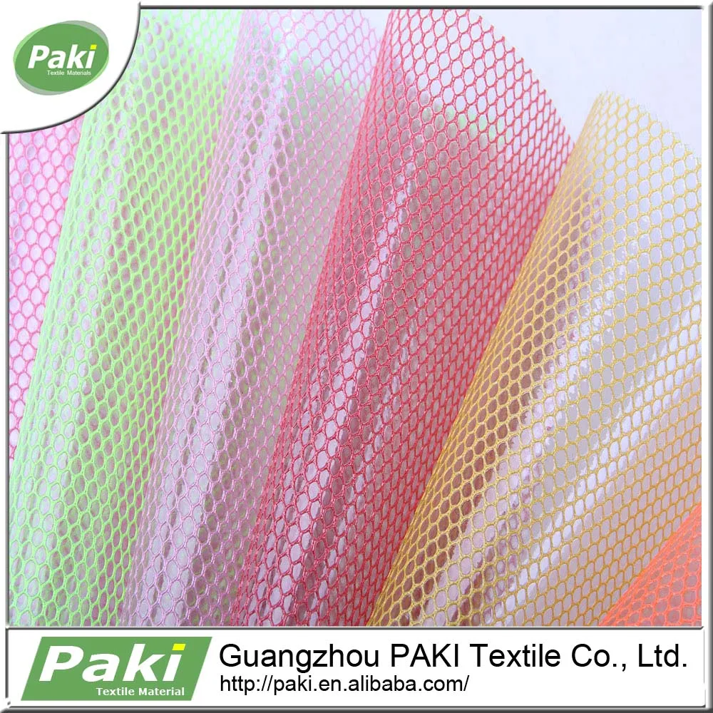 Pvc Coated thin waterproof polyester mesh fabric transparent mesh lining fabric for cold protective golves for bag