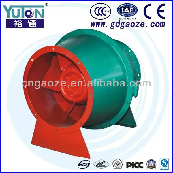 
Yuton SJG mixed Flow Fan exhaust duct fire fume draft blower Fire Axial Fan special for shopping center or industrial etc 