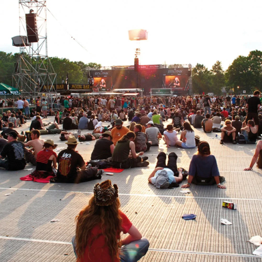 Plastic event flooring PP modular ground covering floor party wedding tent concert event flooring