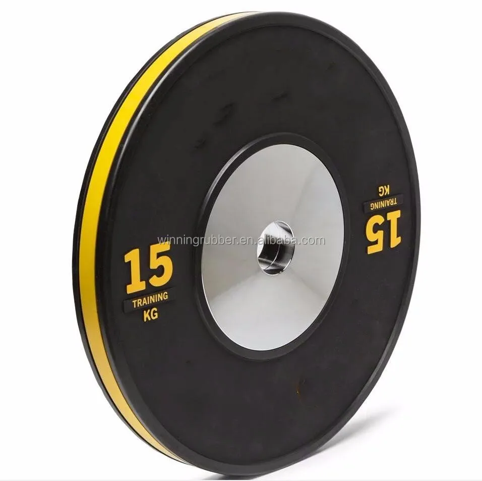 
High Quality Rubber Bumper Competition Barbell Weight Plate For Cross Fit 