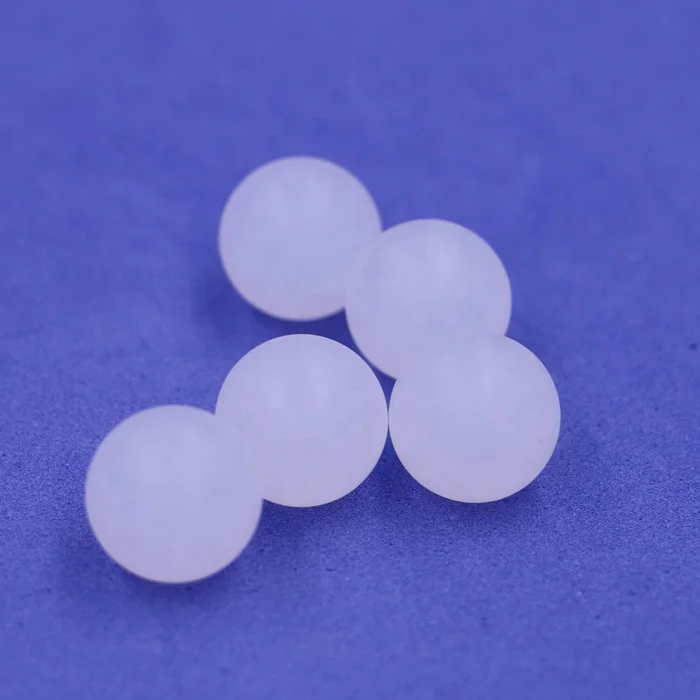 Solid polypropylene PP 2mm clear roll on plastic ball