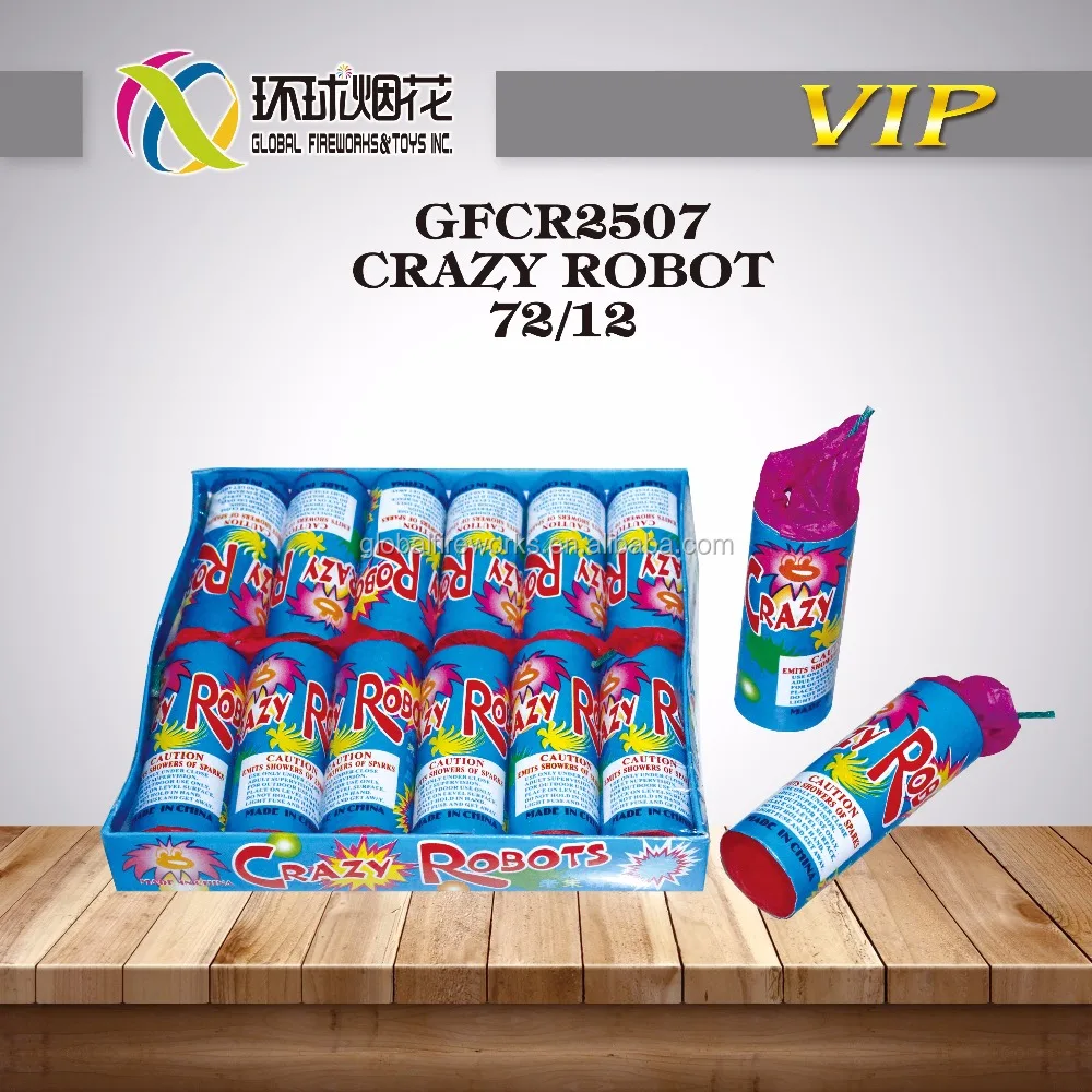 GFCR2507 Crazy Robot Big Bang Throw Firecracker UN0336 Popular In Malaysia And Nigeria And Middle East Used For Killing Fish.
