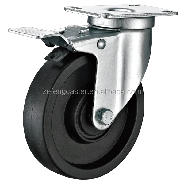 220 Celsius degree  high temperature swivel caster wheel with brake