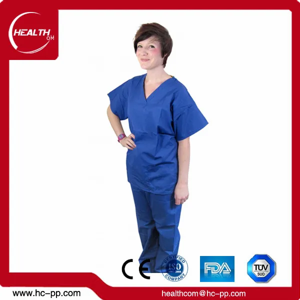 
Disposable Medical scrub/scrub suit/nurse hospital uniform designs 