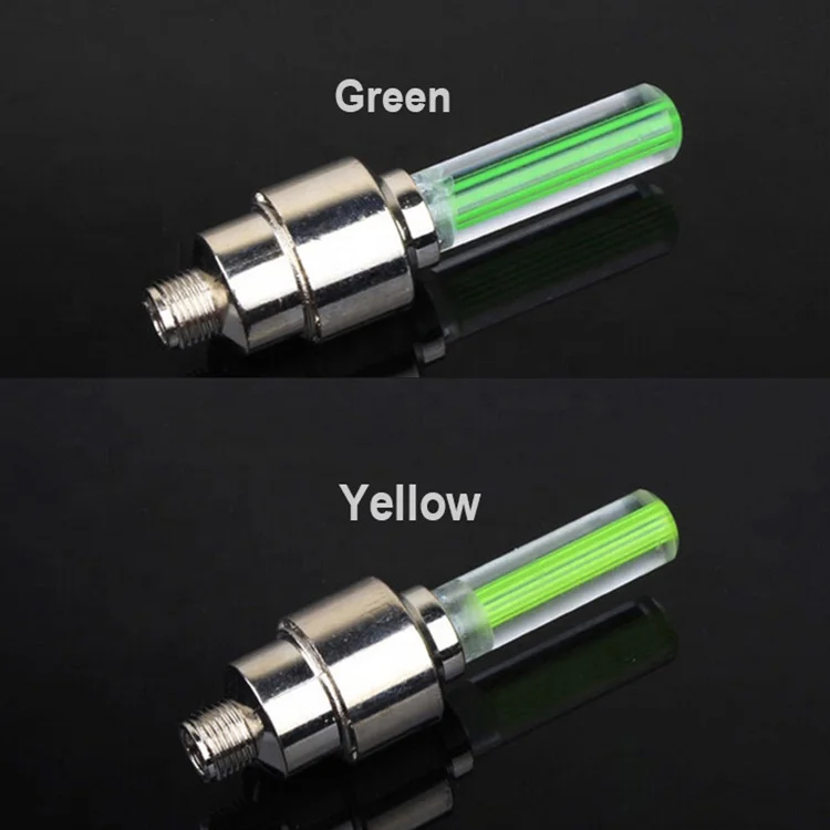 Wholesale cheaper waterproof bike tyre light led bicycle wheel light bicycle spoke light for car Tire Valve Cap warning