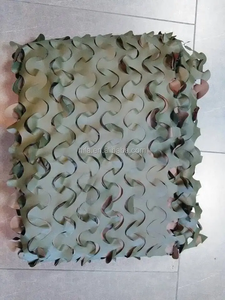 Hunting Blind Camo Net leaf-like foliage camouflage net Green+brown double color camo netting