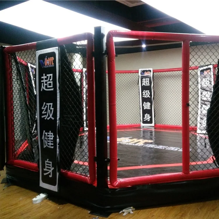 Adult boxing fitting floor octagon mma cage with factory price