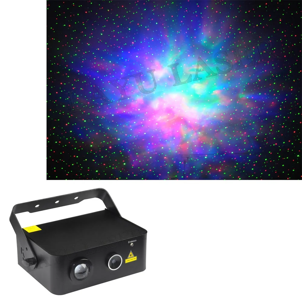 LAYU new items laser + led fantastic patterns cheap price Luz laser R&G stars laser stage light with LED cloud effects
