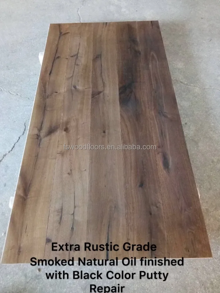 smoked oiled distressed oak engineered wood flooring rustic grade
