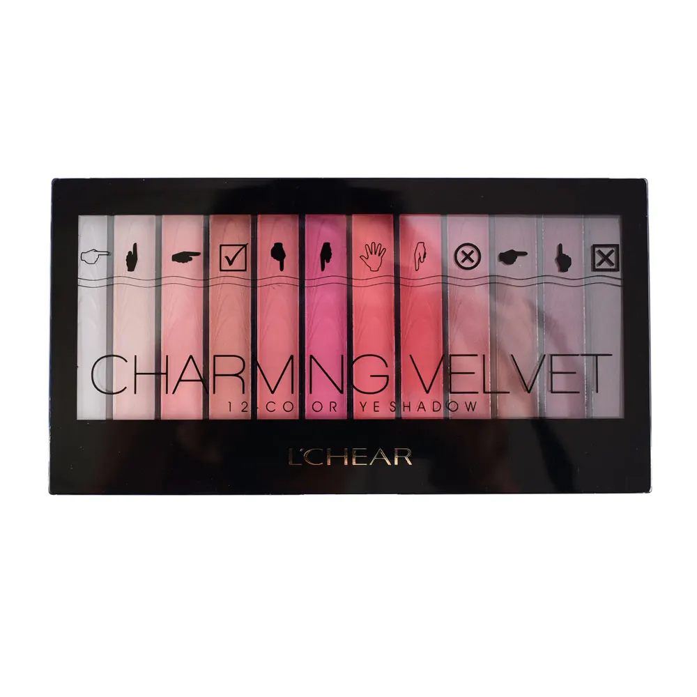 
LCHEAR 592064 Wholesale cosmetics Waterproof 12 Colour Matte MakeUp Eye Shadow Palette 
