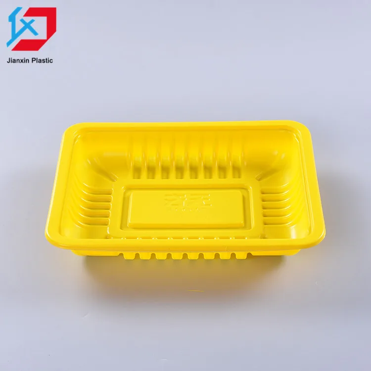Customized disposable plastic meat tray food storage vacuum seal container