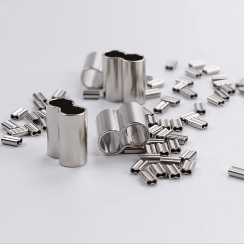 
Aluminum Wire Rope Double Copper Crimp Sleeve Fishing Crimps 