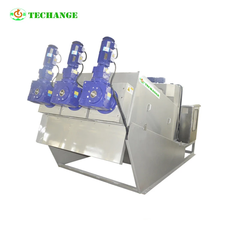 Sell like hot cakes screw filter press sludge dewatering machine