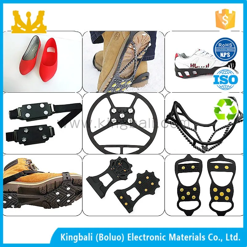 4 зуба Силиконовая Резина Ice бутсы из нержавеющей стали льда Захваты/ледолазание кошки