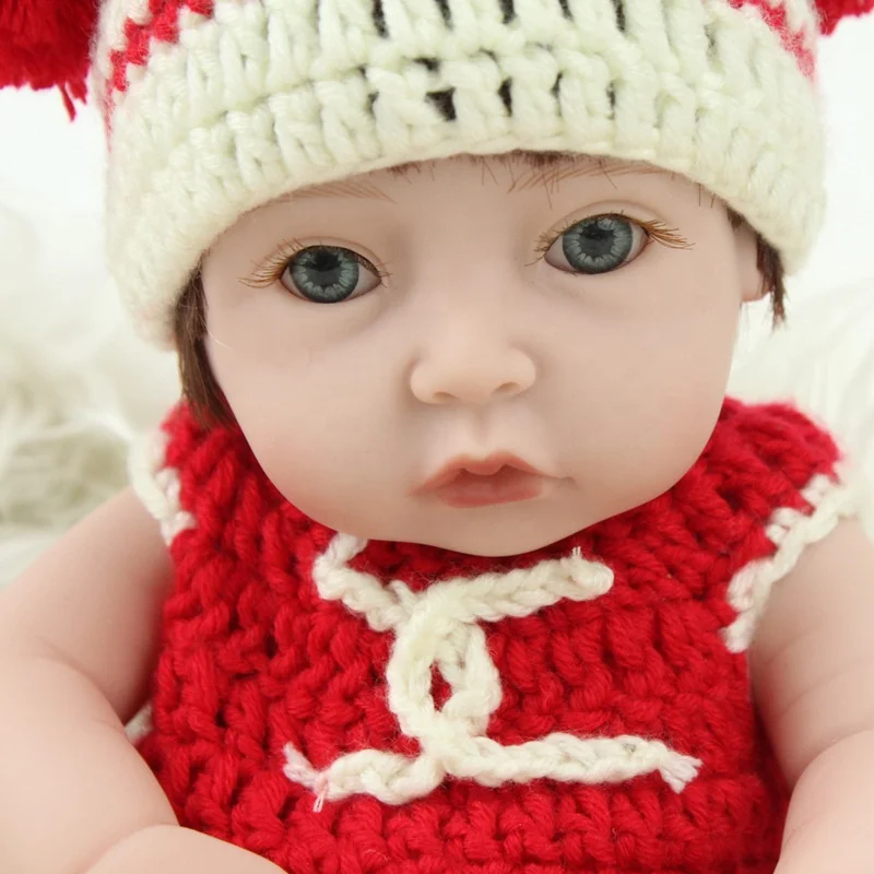 Artificial Simulation Reborn Baby Dolls Silicone Cloth Lifelike vocal Infant Girl Toy Gifts