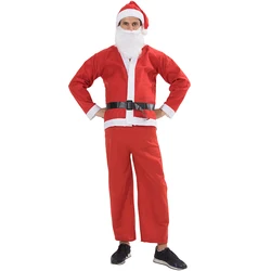 Cheap red Santa Claus Suit for adult men father Christmas costume mascot costumes for cosplay party