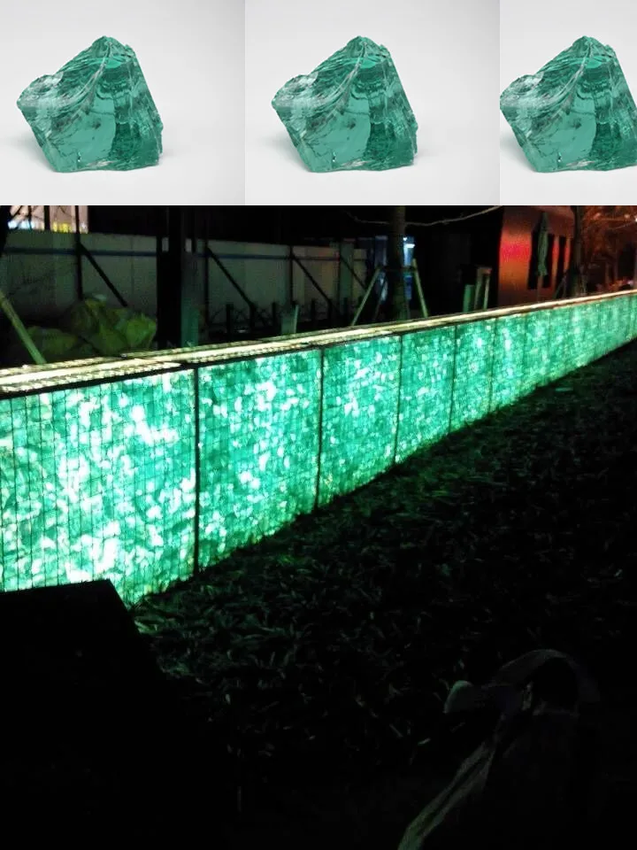 High quality garden landscape crushed glass rocks for gabion