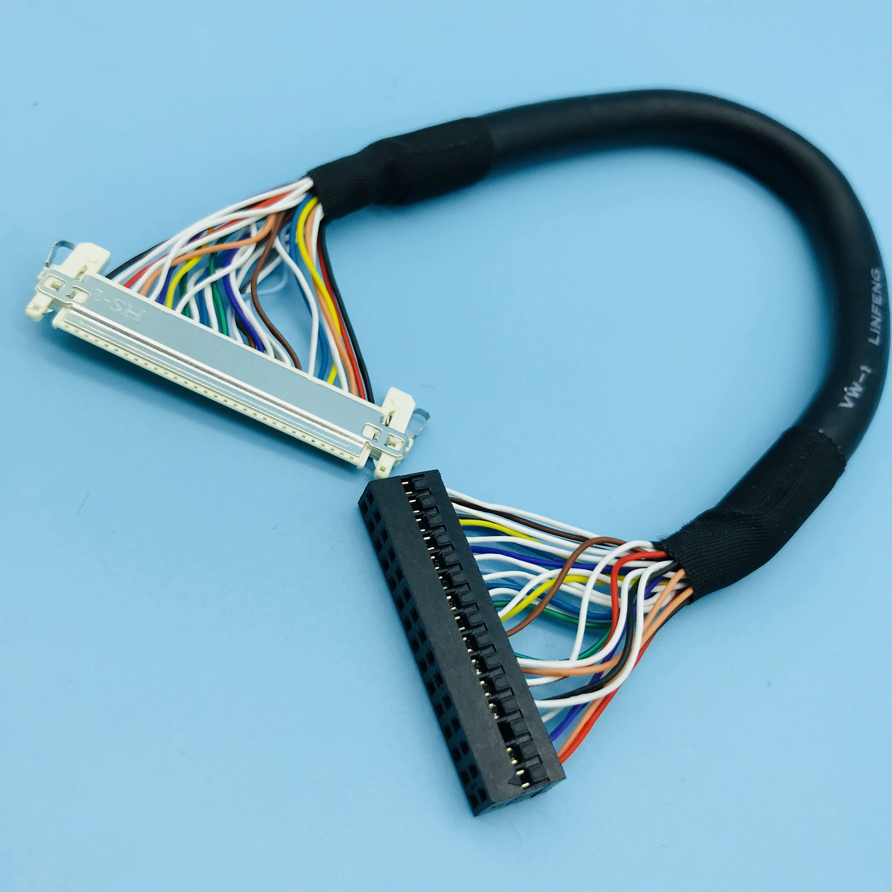 Custom 30pin twisted pair shielding lvds edp cable