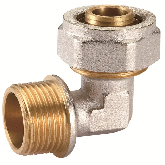 T608 high quality pvc water pipe brass compression fitting for copper pipe fitting elbow