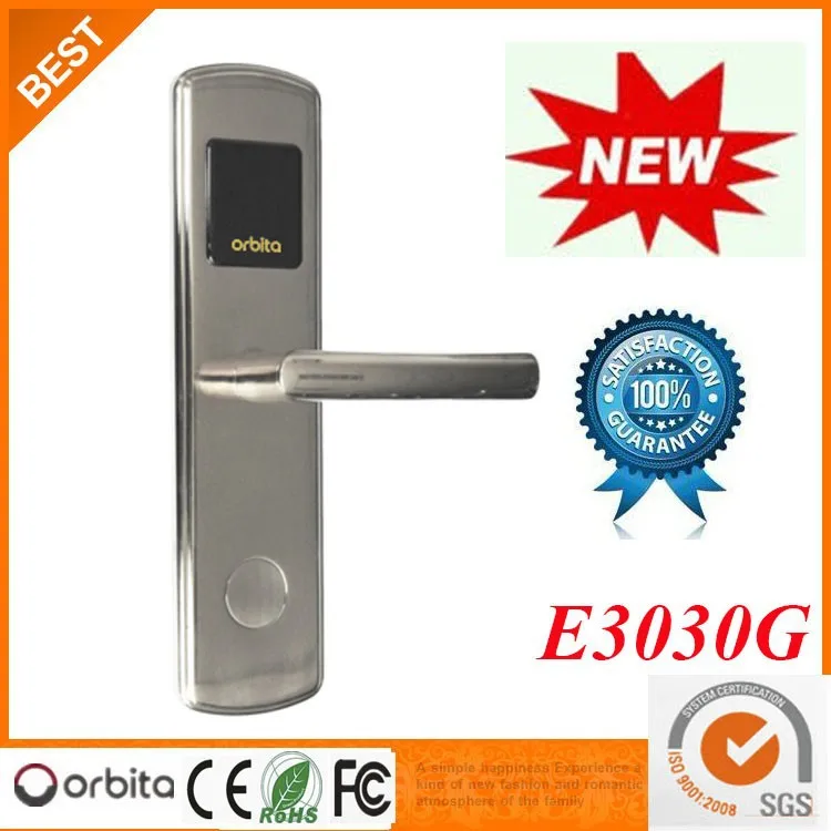orbit professional hotel card reader door lock with best quality door room number plates