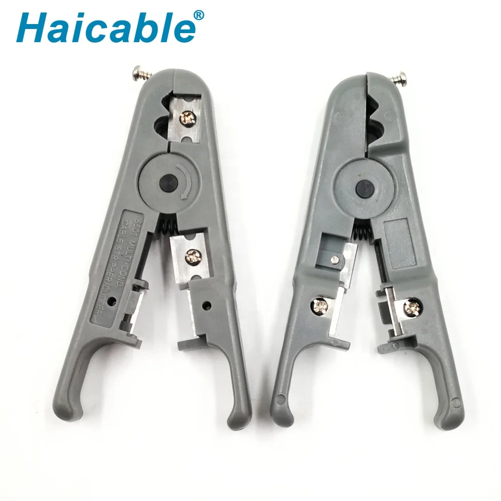 HT-S501A Rg11-rg6-rg56 Cable Cutter Wire Stripping Pliers Rg59 Network High Precision Hand Stripper