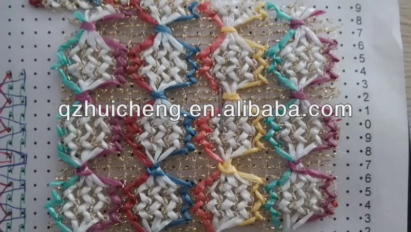 
Raschel RM6F mesh plastic bag net fabrics warp knitting machine 