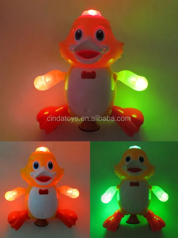 Cute cartoon products Can dance yellow duck with light and music new kids toys for sale