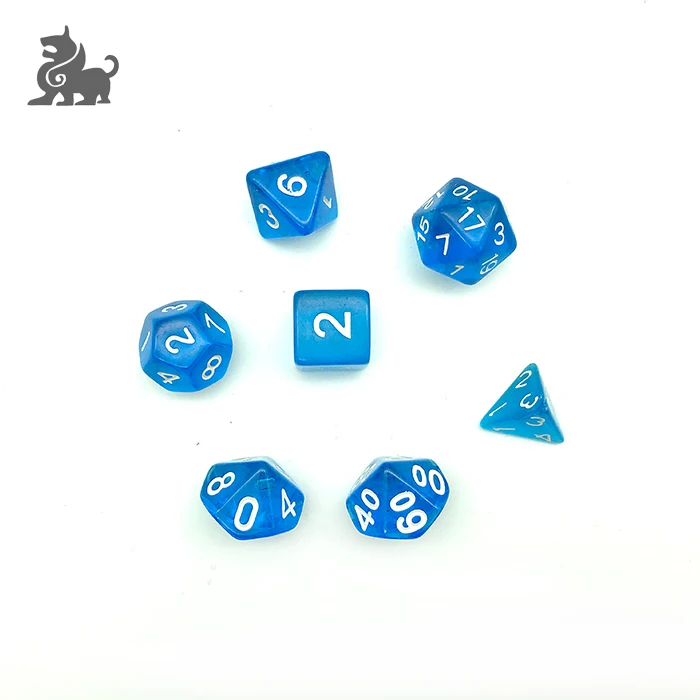 Factory Price Acrylic Plastic Color Dice Multi Sides Gaming Dice