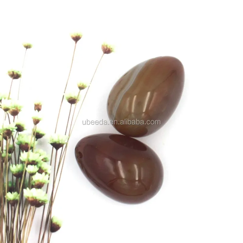 Reasonable price drilled chakra healing stones red carnelian yoga eggs