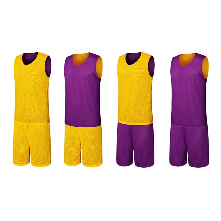 Wholesale Youth Sublimation Cheap Custom Basketball Jersey Reversible Basketball Uniform Set