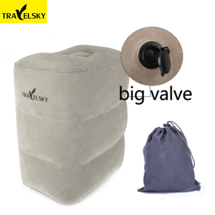 Портативный ног надувной подушкой для ног Подушка для путешествий