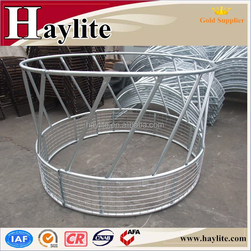 Кормушка для сена с пластиной и кольцом диаметром 2 м