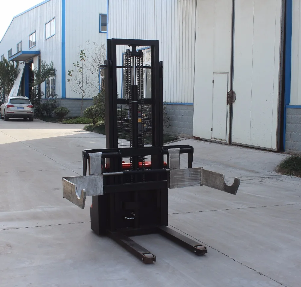 
Paper roll forklift 1000 kg 1500 Kg 3000 mm electric pallet stacker 