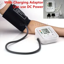 2015 Cuidados de Saúde 1 pcs Digital Lcd Arm Blood Pressure Monitor Cardíaco Bata Medidor Máquina Superior Tonômetro para Medição Automática